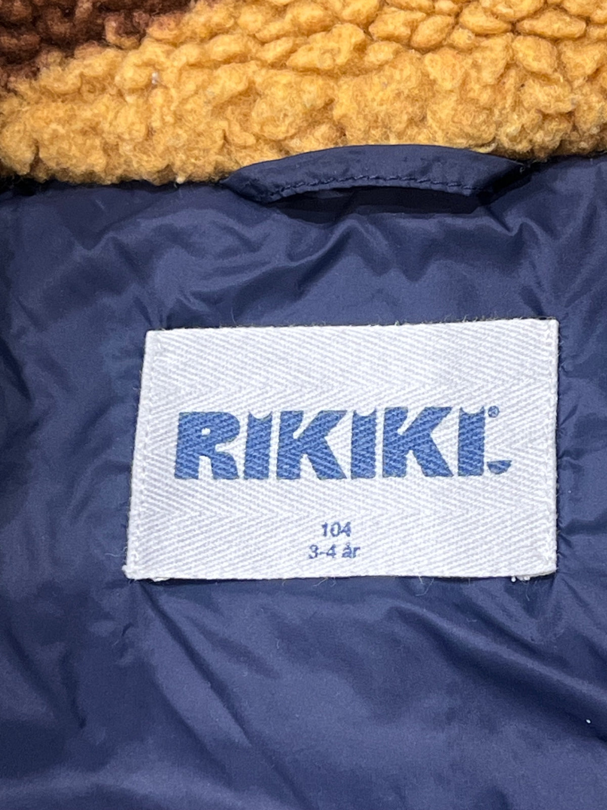 RIKIKI Pile/Fleecejacka 104 Brun/Orange/Blå