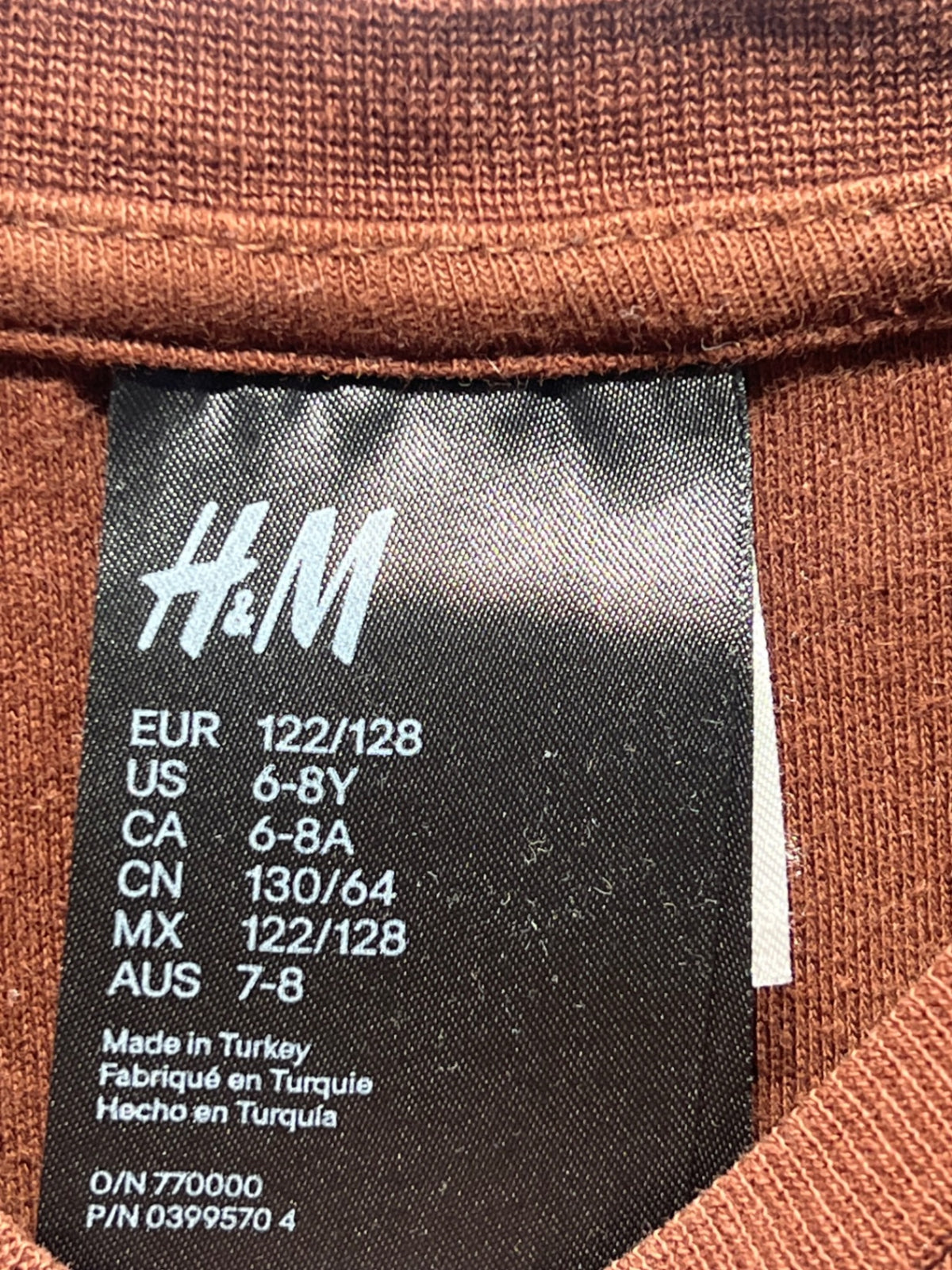 H&M Pepparkaksdräkt med mössa 122/128 Brun