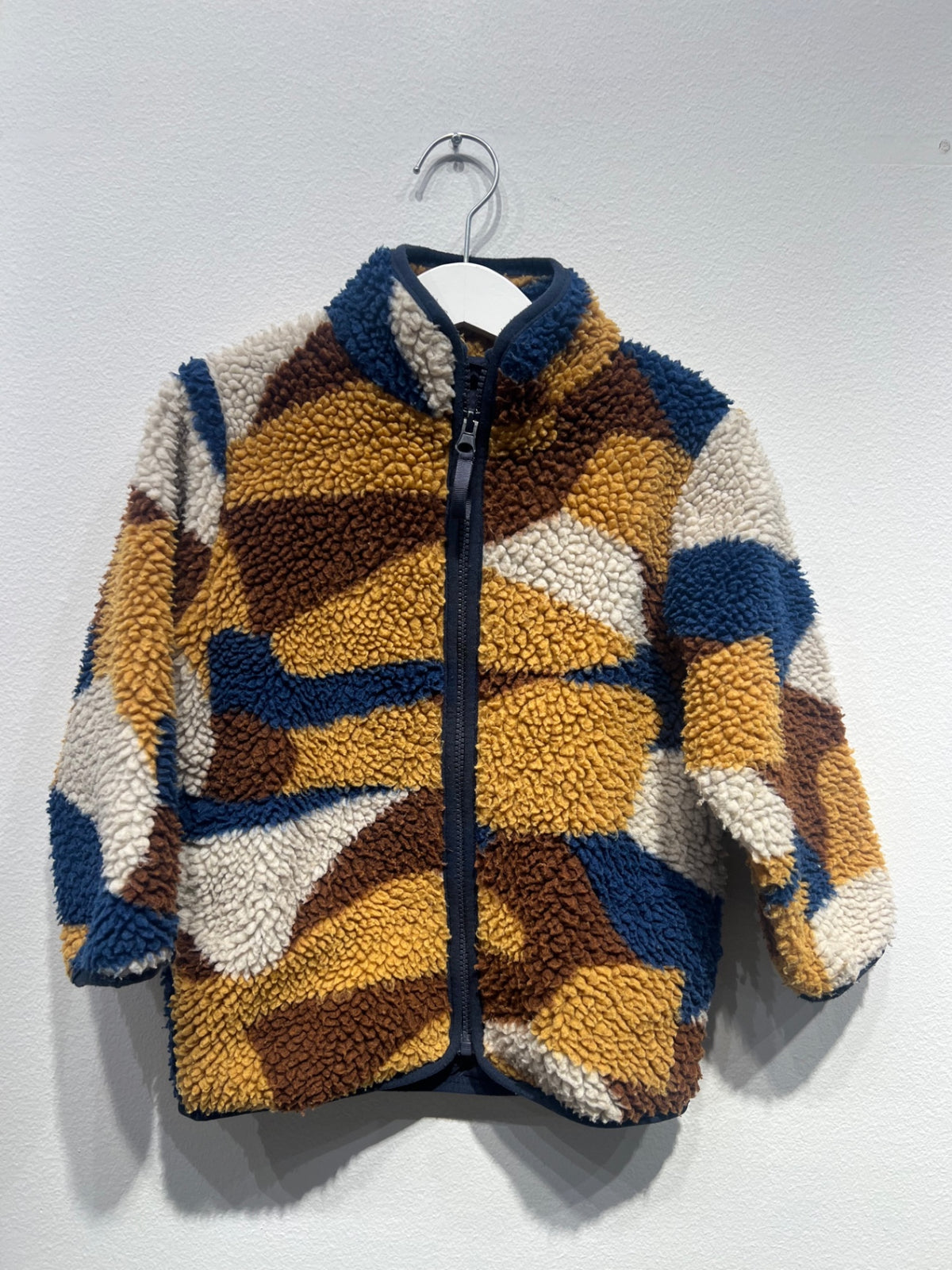 RIKIKI Pile/Fleecejacka 104 Brun/Orange/Blå
