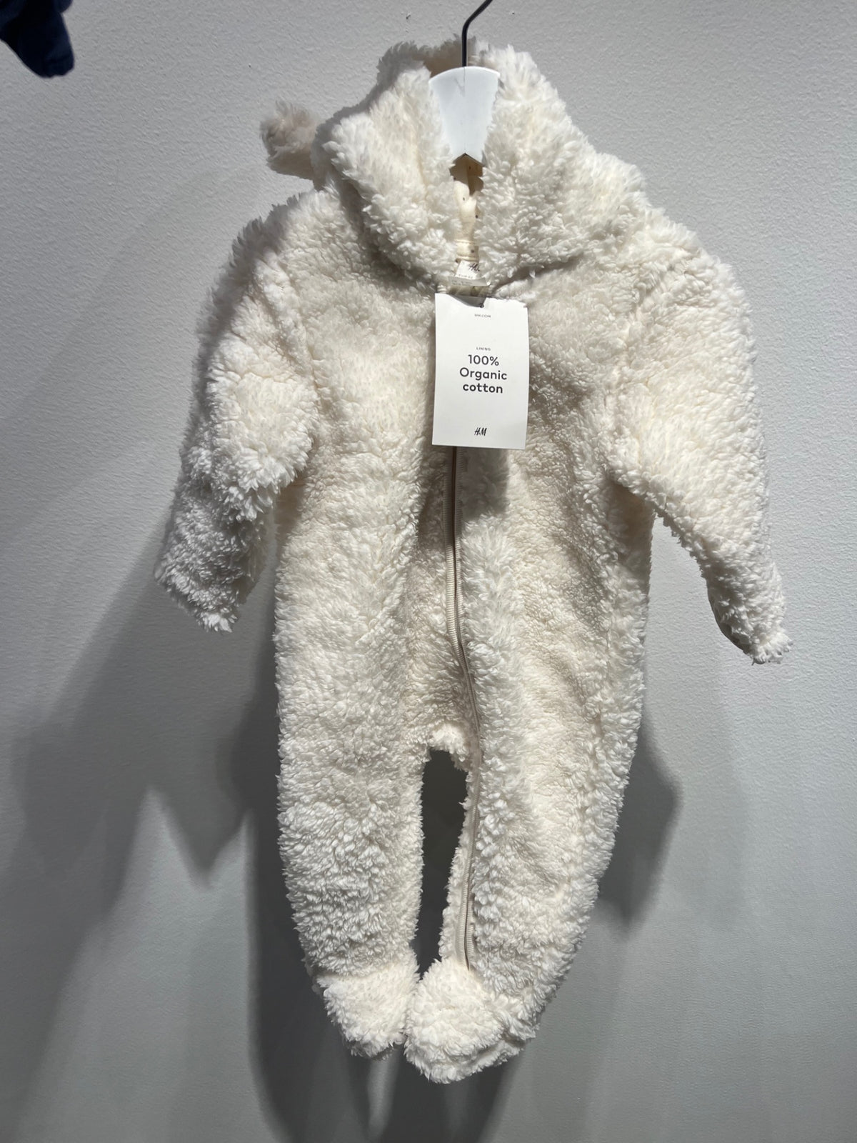 H&M Teddyoverall 62 Vit (NY)