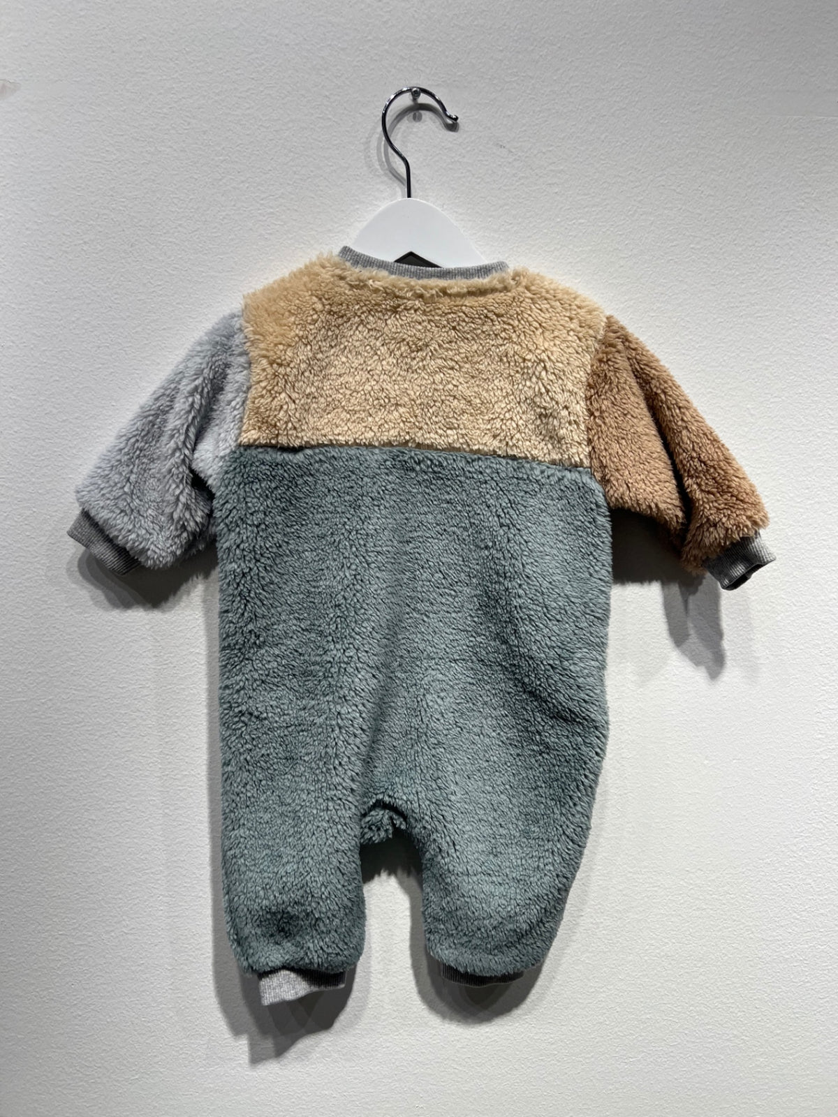 Next baby Teddyoverall 68 Beige/Grön