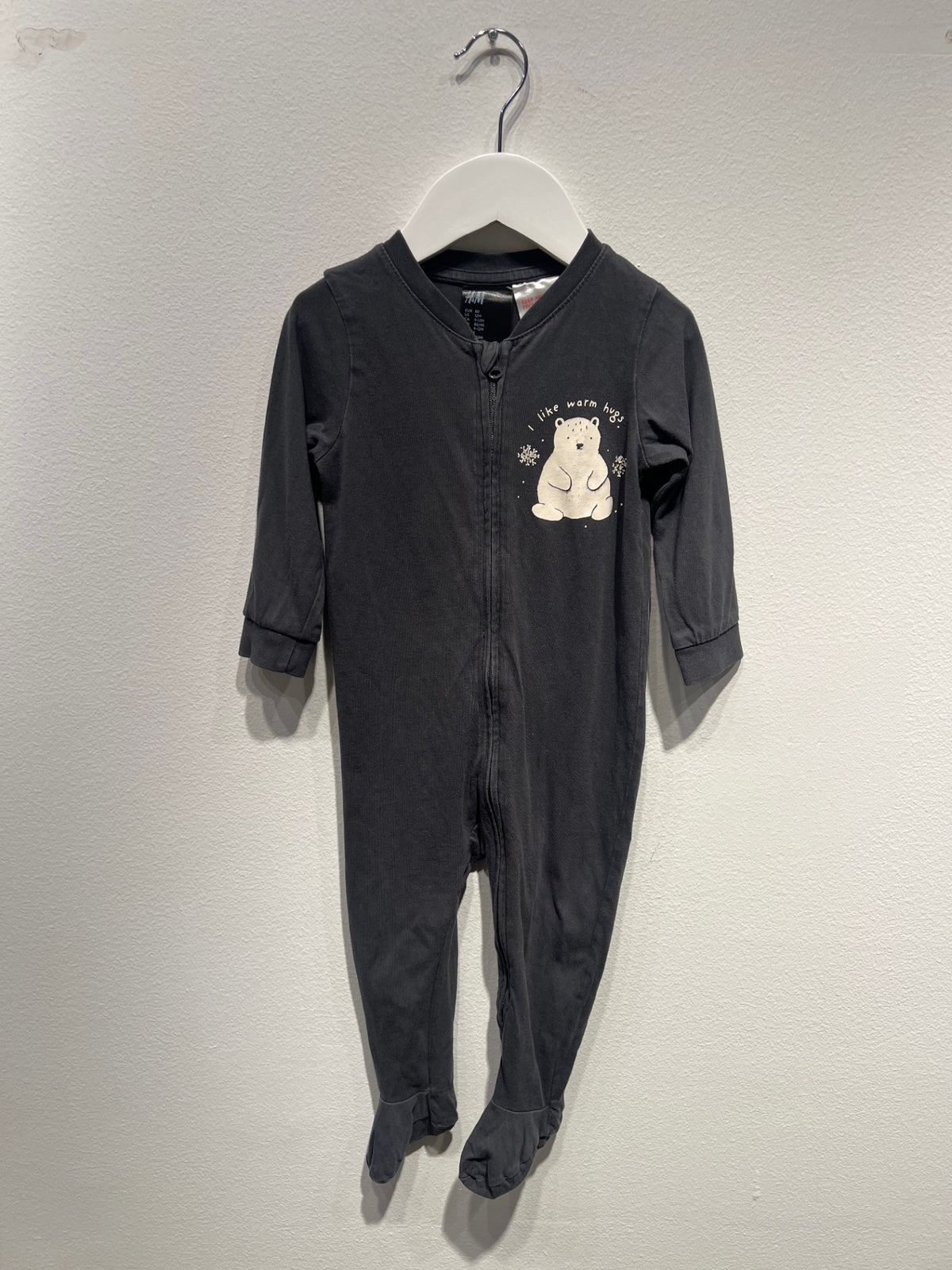 H&M Pyjamas 80 Mörkgrå/Björn