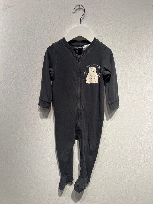 H&M Pyjamas 80 Mörkgrå/Björn