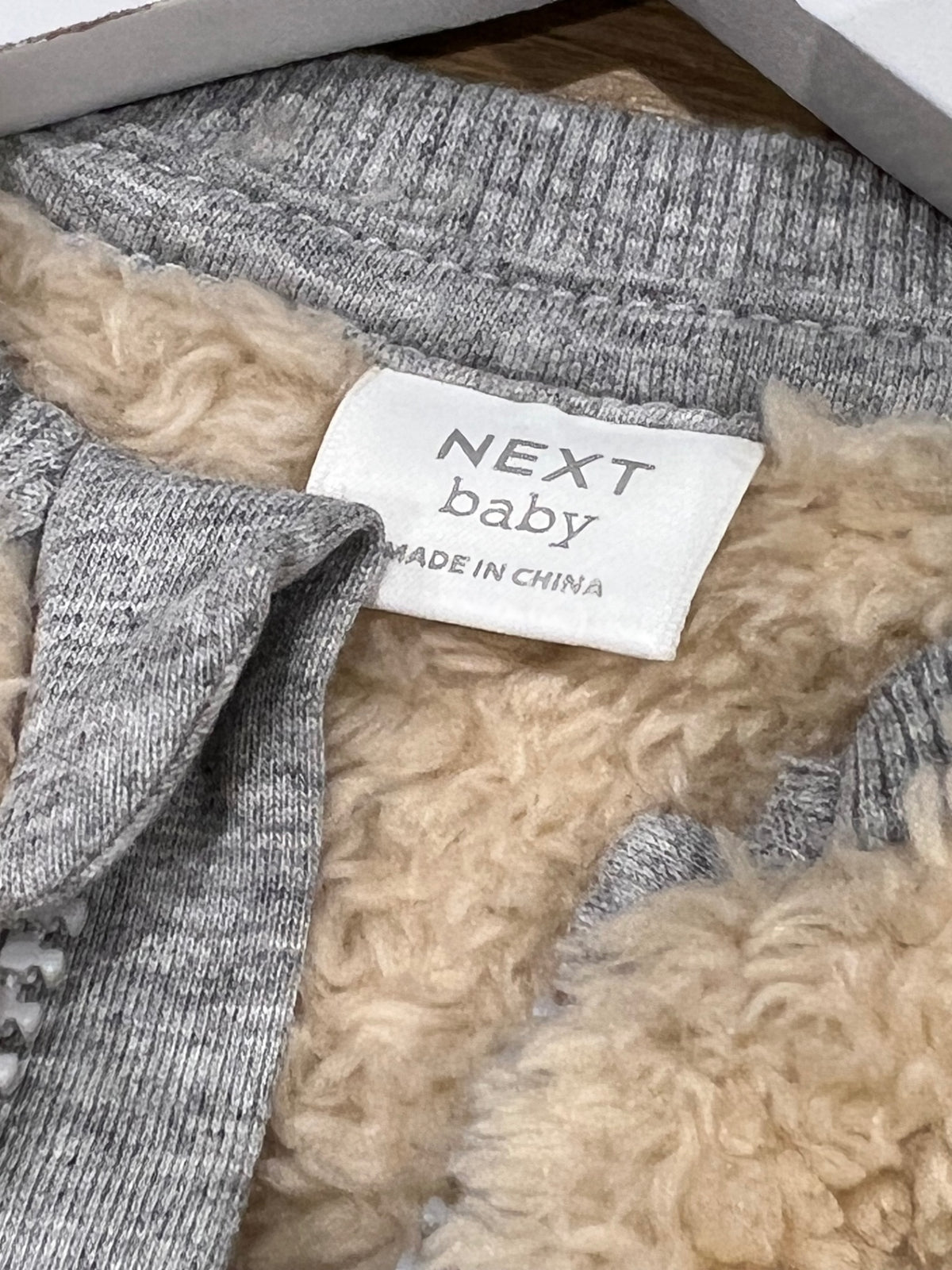 Next baby Teddyoverall 68 Beige/Grön