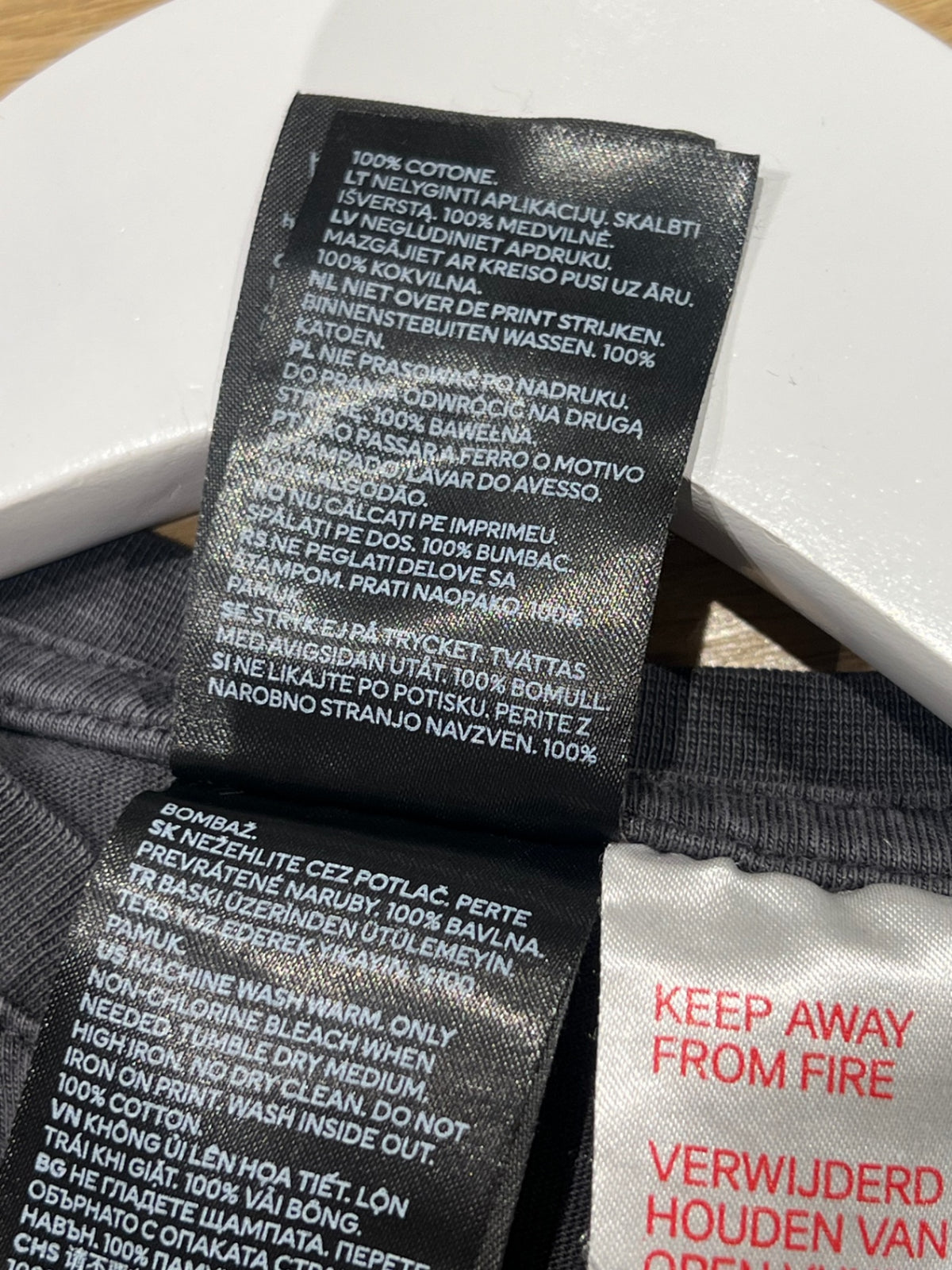 H&M Pyjamas 80 Mörkgrå/Björn