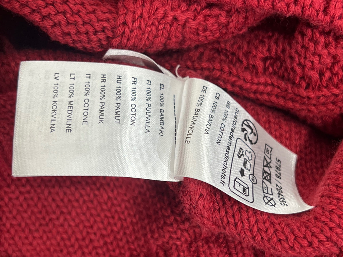 Newbie Stickad tröja 134/140 Röd