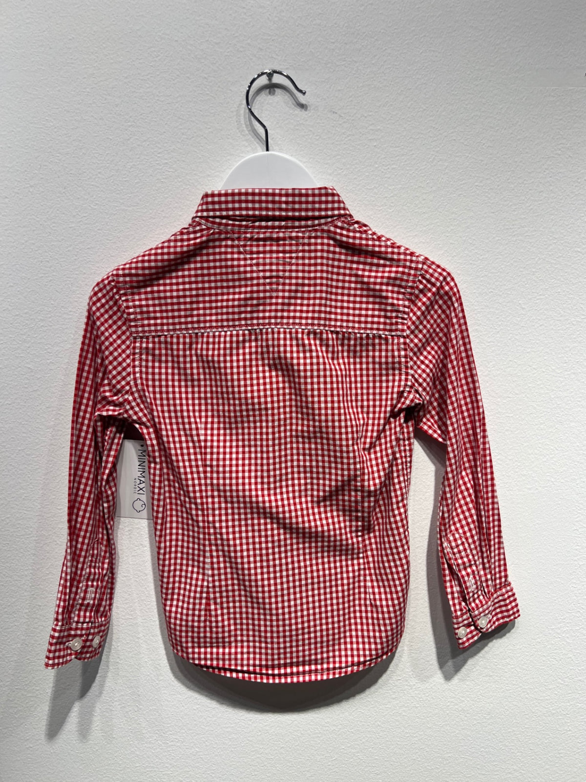 Tommy Hilfiger Skjorta 110 Röd/vit rutig
