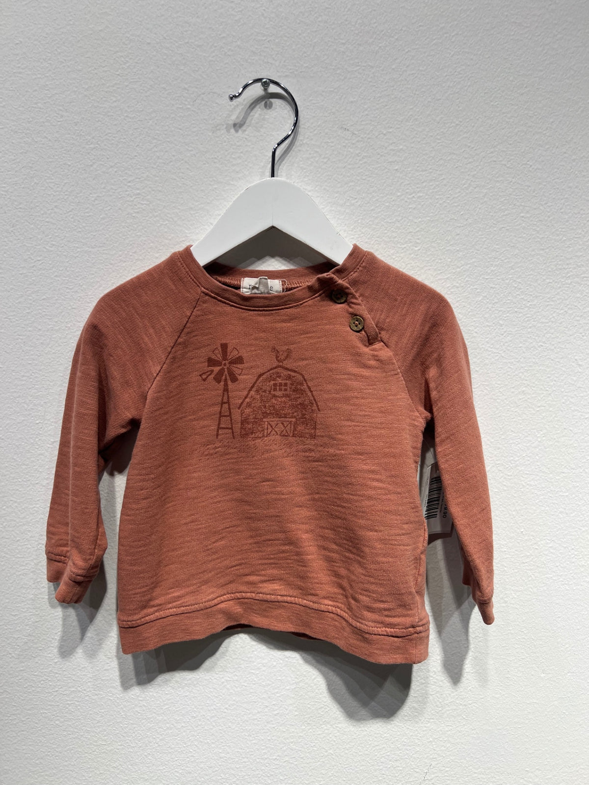 Newbie Tröja 74 Blå / Roströd
