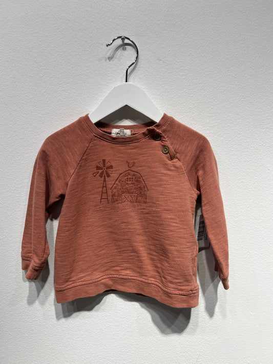 Newbie Tröja 74 Blå / Roströd