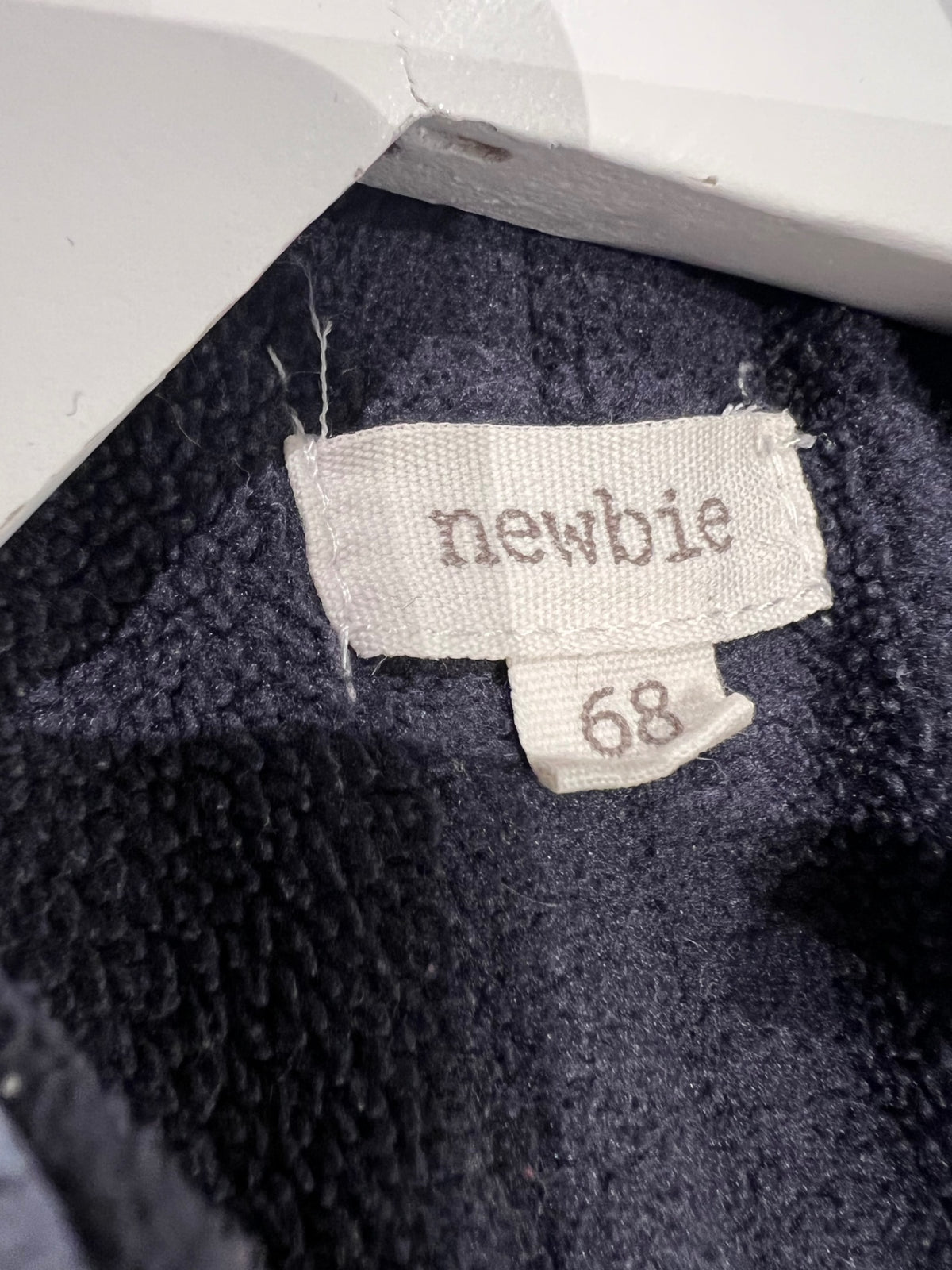 Newbie Vadderad babyoverall 68 Blå