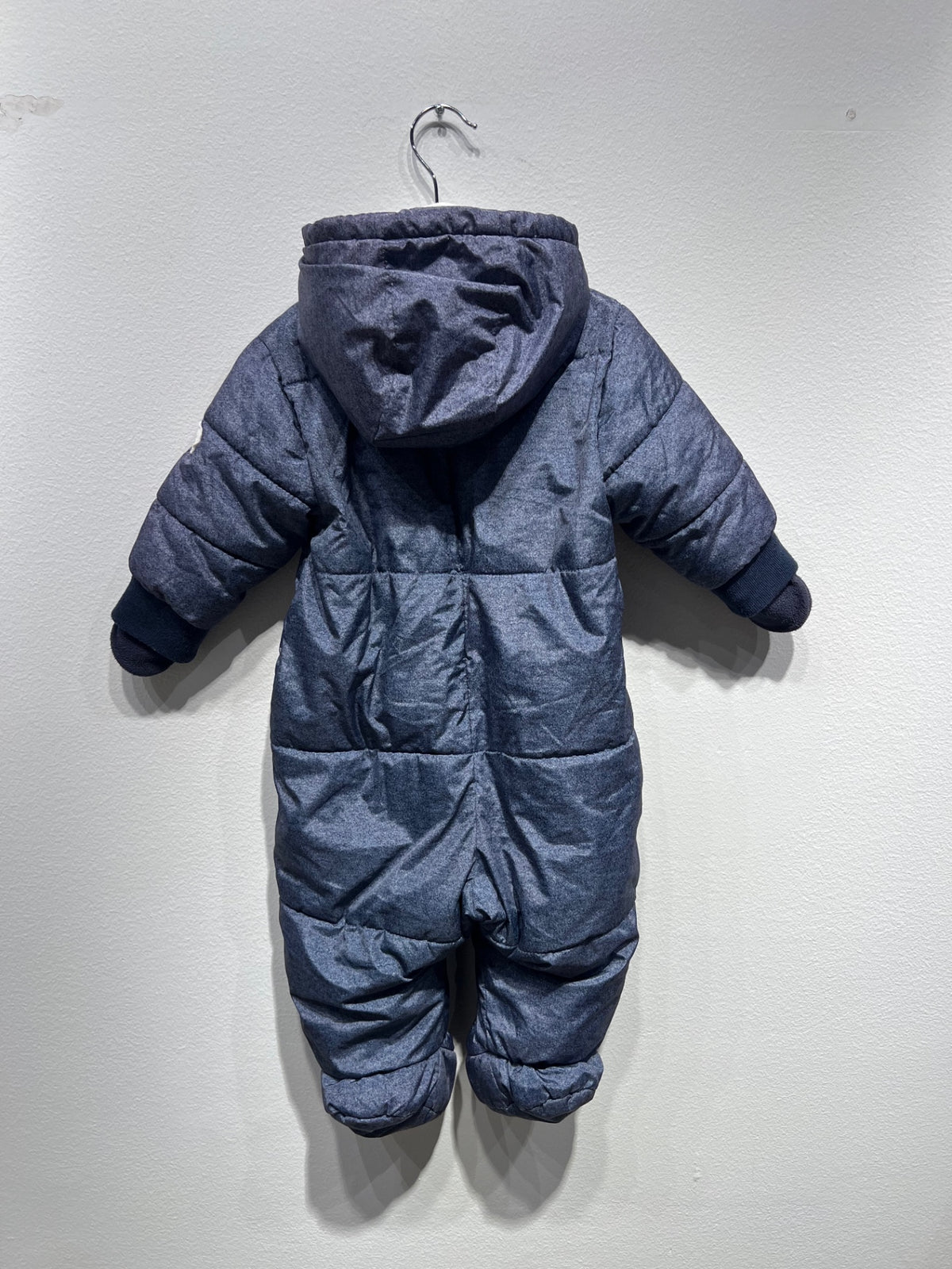 Newbie Vadderad babyoverall 68 Blå