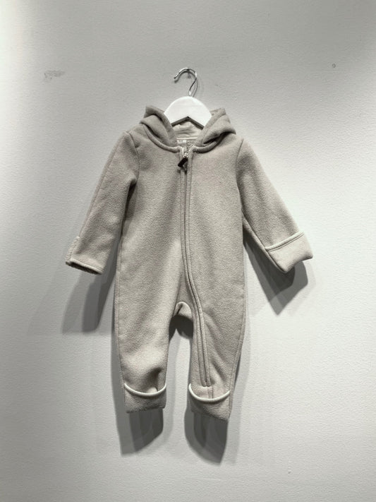 H&M Fleeceoverall med luva 68 Beige
