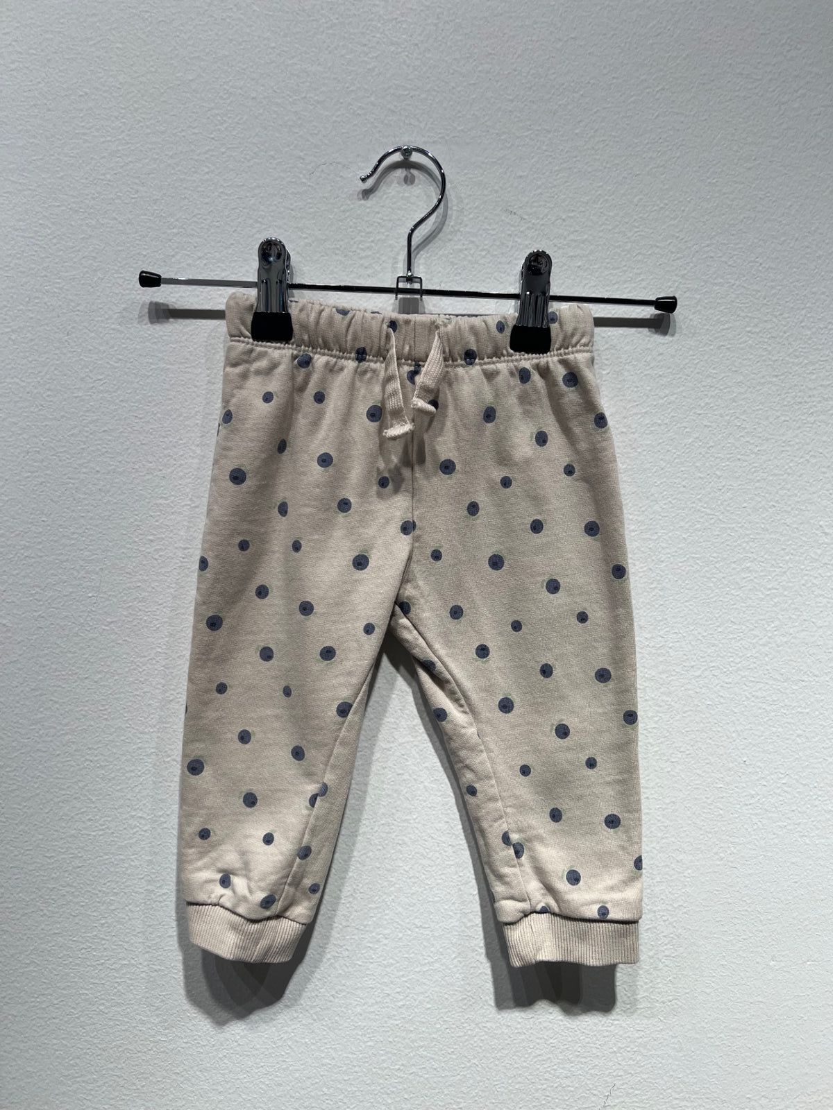 BEBE Mjukisbyxor 80 Beige med blåbär