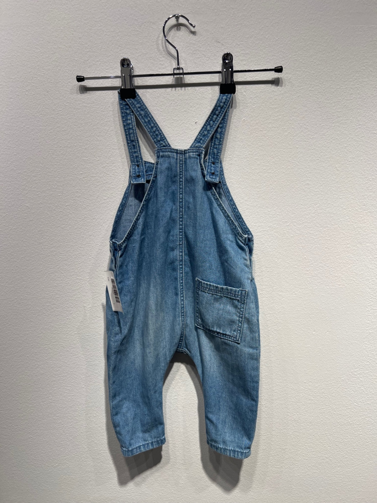 H&M Hängselbyxa 68 Ljusblå