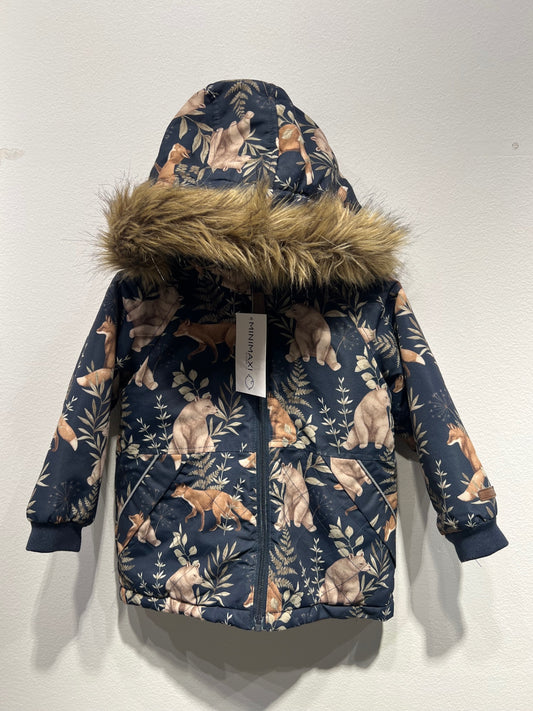 Newbie Vinterjacka 86 Mörkblå/Björn