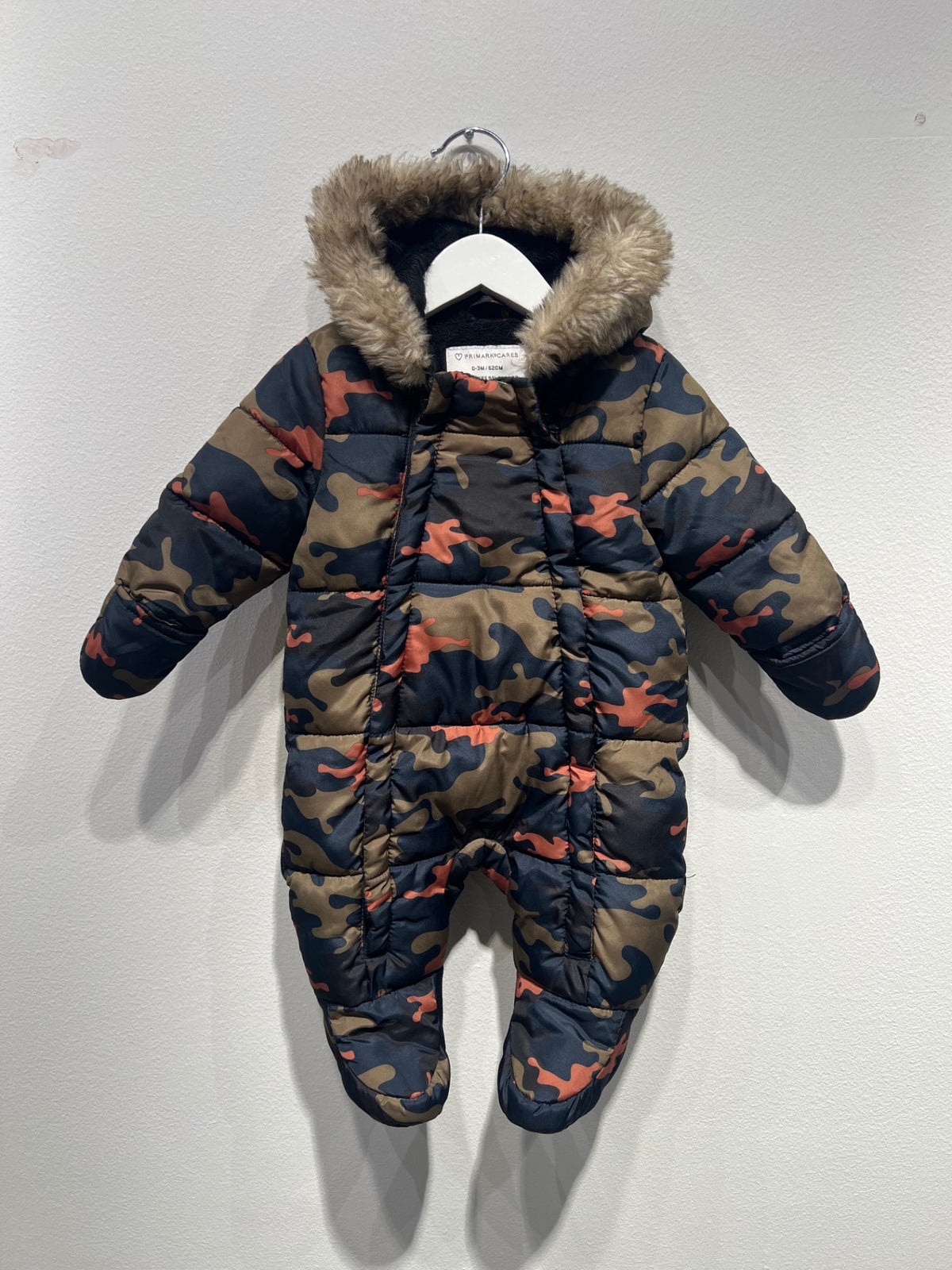 Primark Overall 62 Camomönster/pälskrage