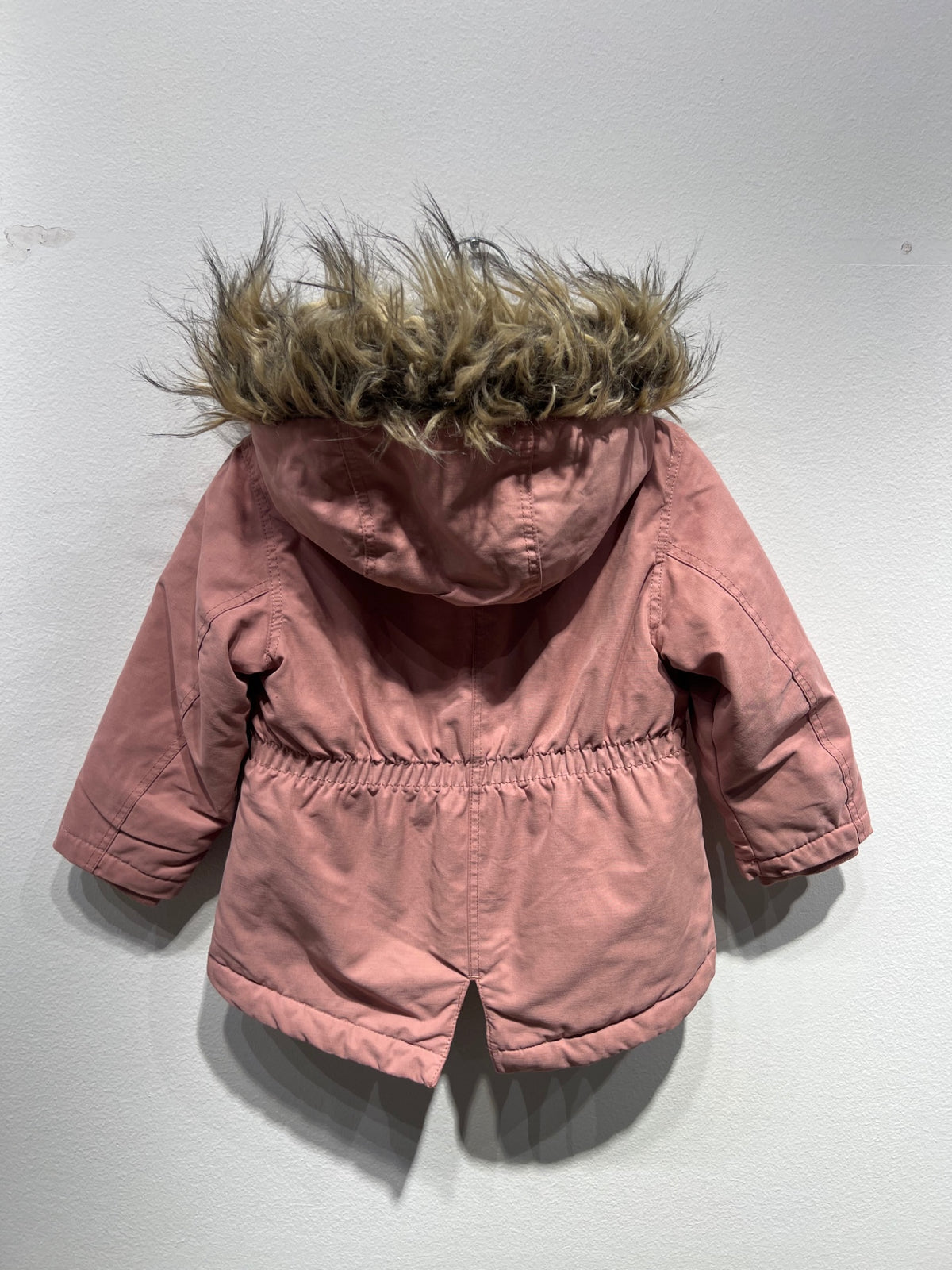 H&M Vattenavvisande parkas jacka 92 Mörkrosa