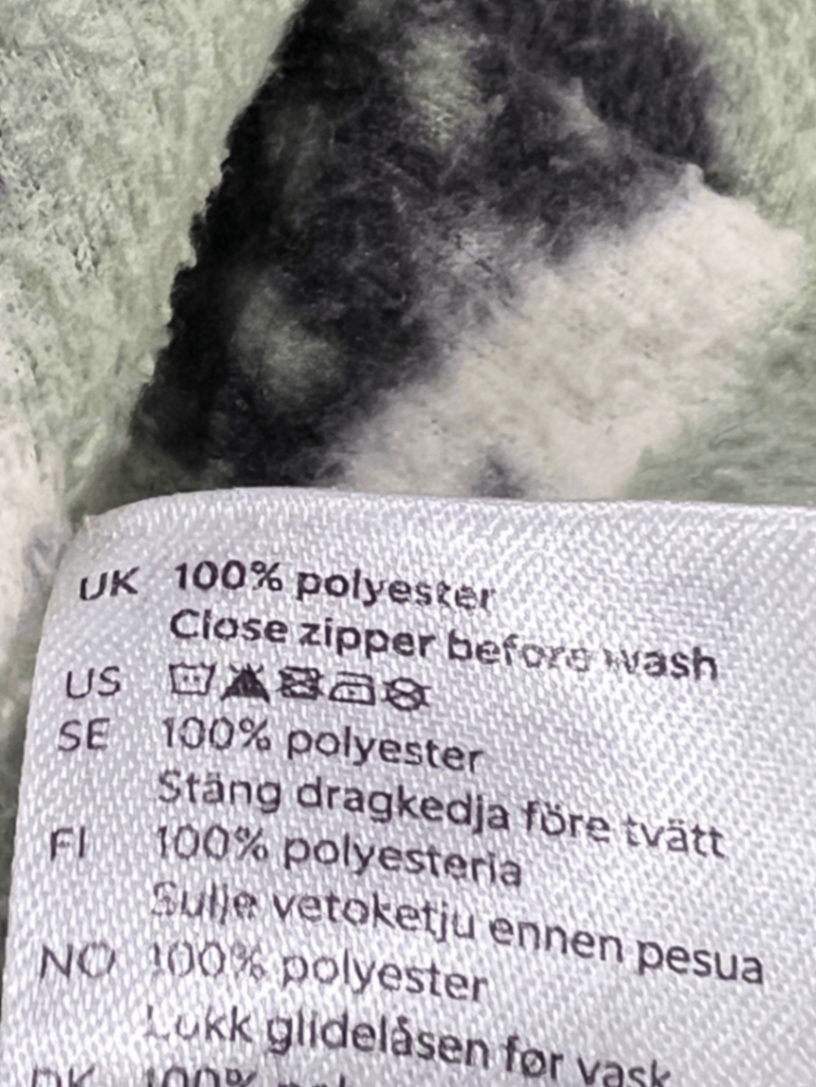Lindex Fleece overall 56 Ljusgrön/Igelkottar