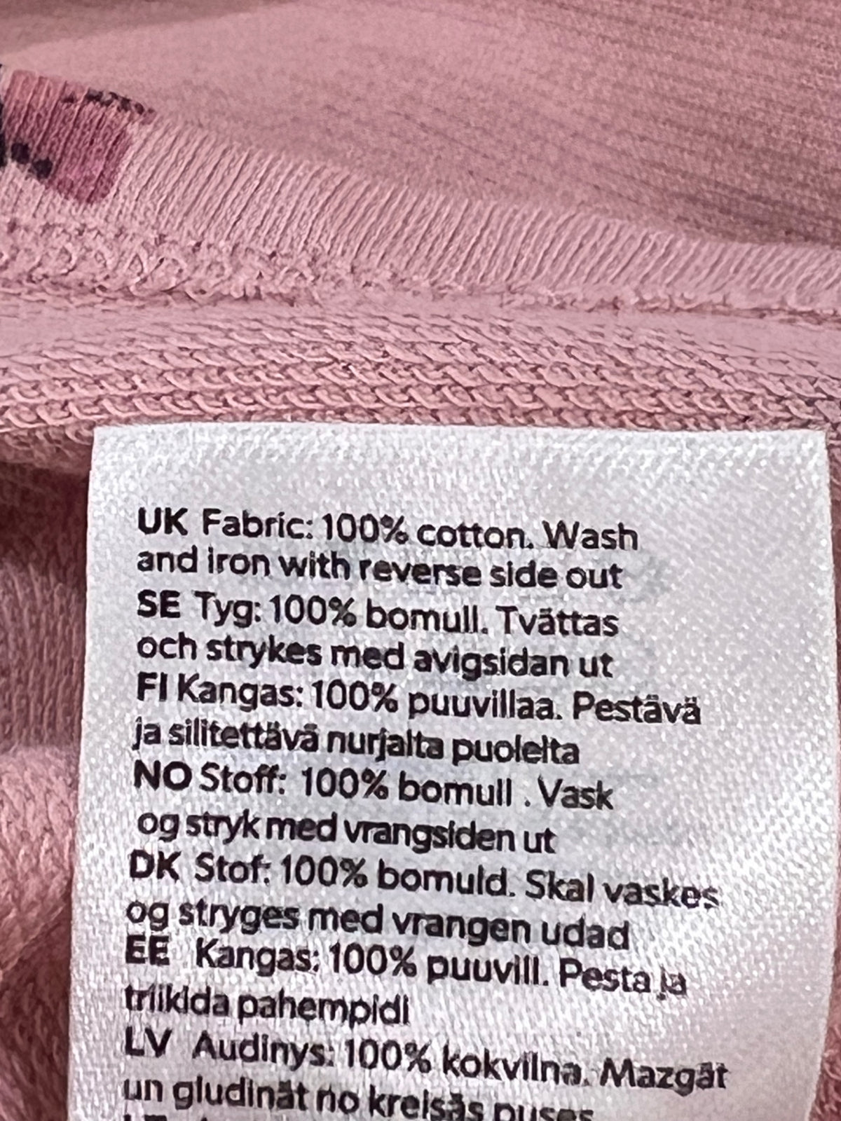 Lindex Klänning 62 Rosa/Fjärilar