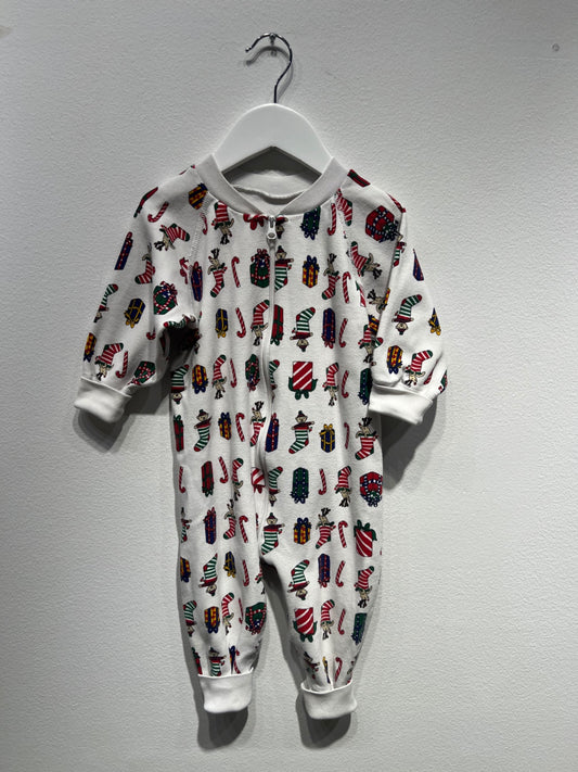 Pyjamas 80 Vit/julmotiv