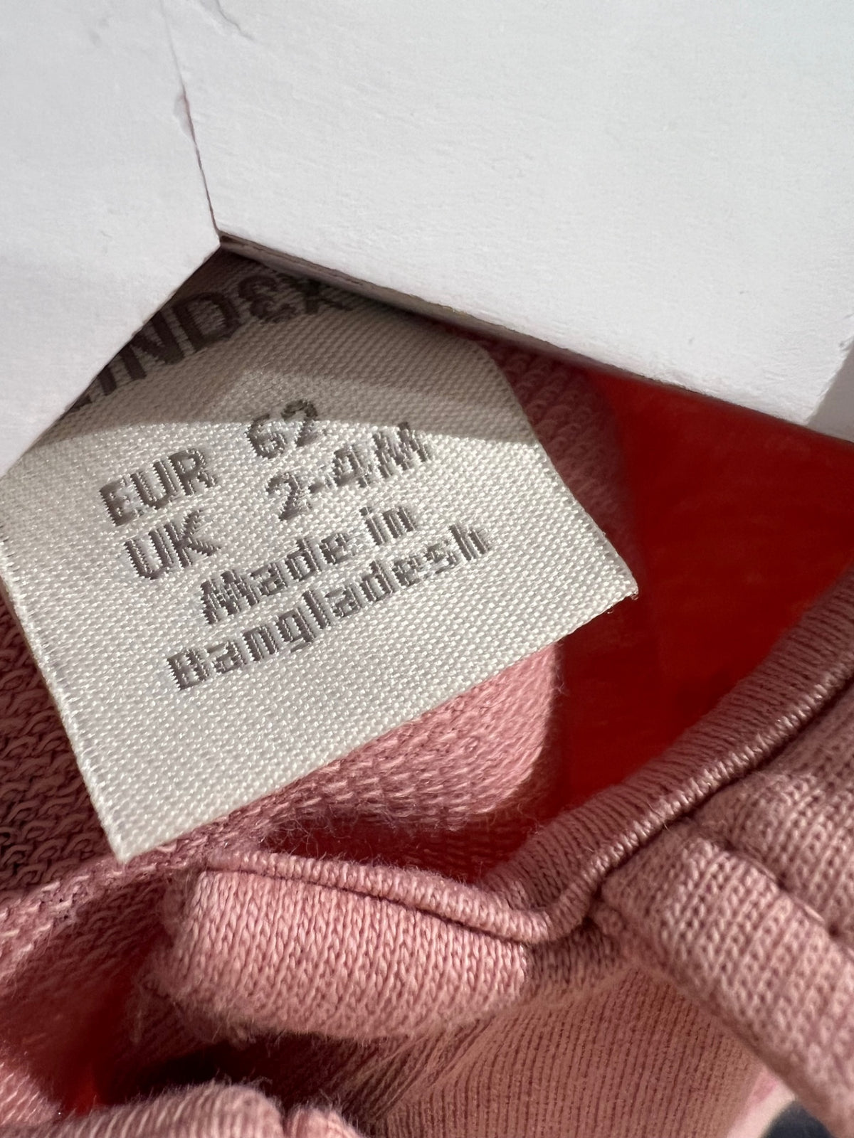 Lindex Klänning 62 Rosa/Fjärilar