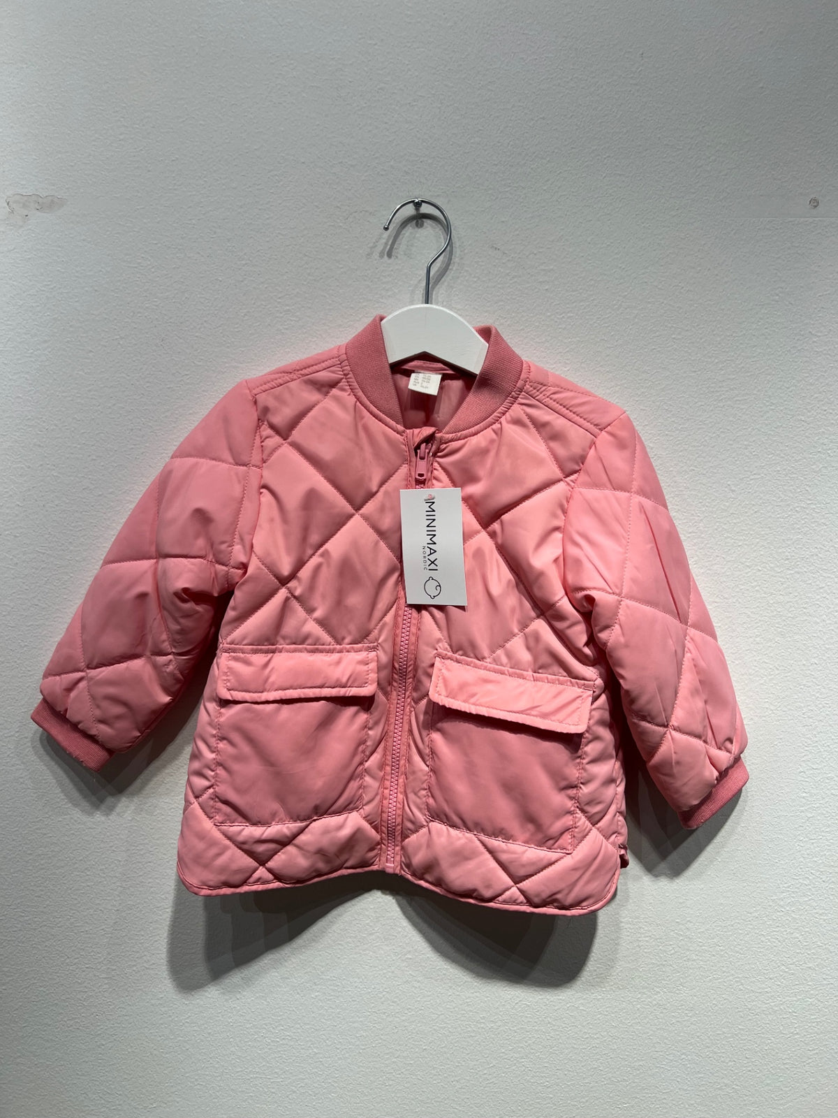 H&M Quiltad jacka 92 Rosa / Blå