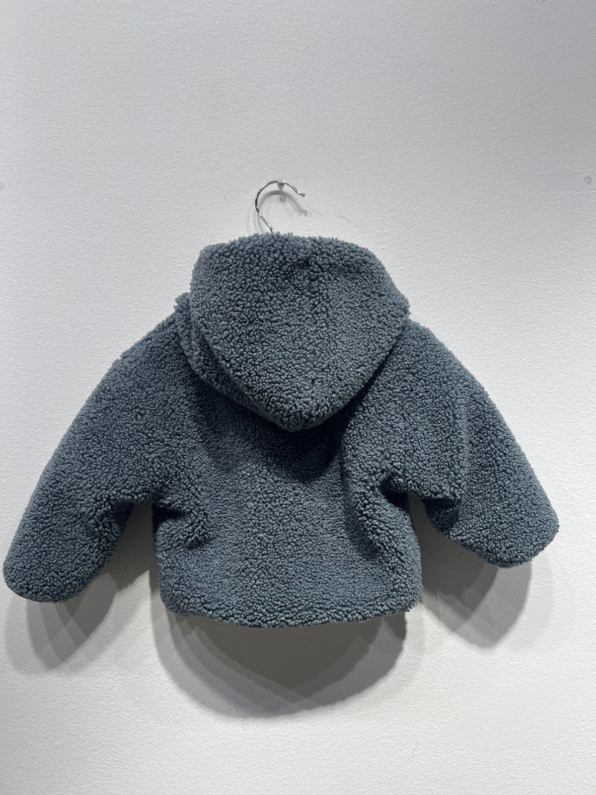 ZARA Teddyjacka med huva 68 Grön