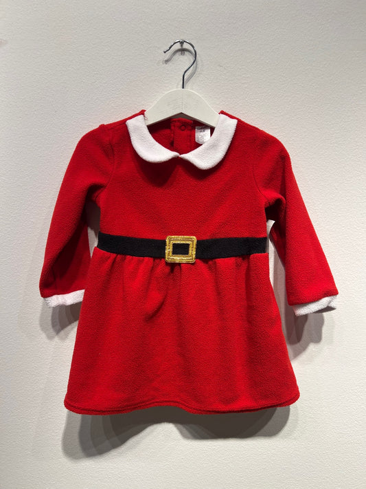H&M Tomteklänning 86/92 Röd