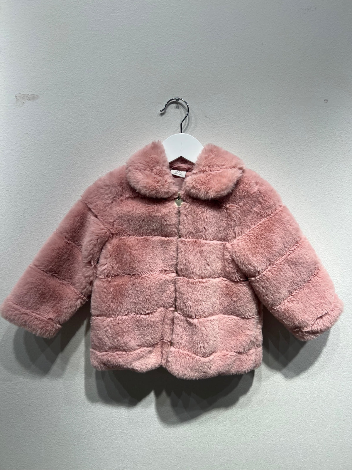 Lindex Fuskpälsjacka 98 Rosa