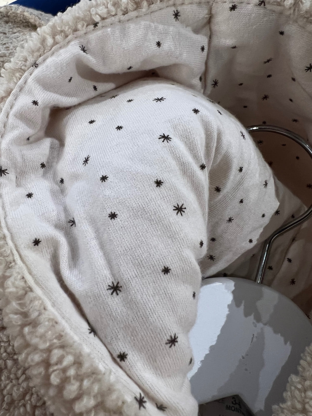 ZARA Teddyjacka med huva 68 Beige