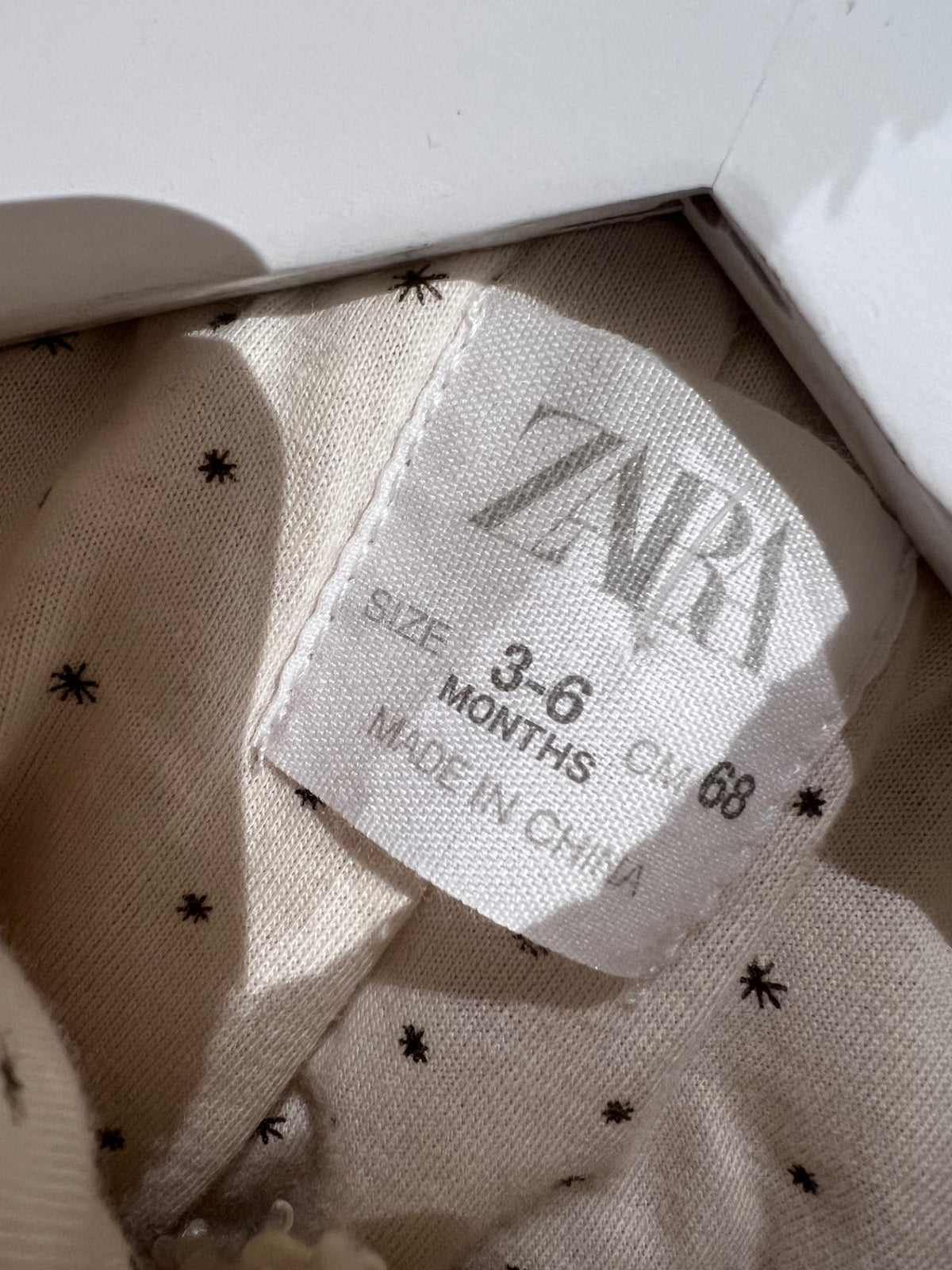 ZARA Teddyjacka med huva 68 Beige