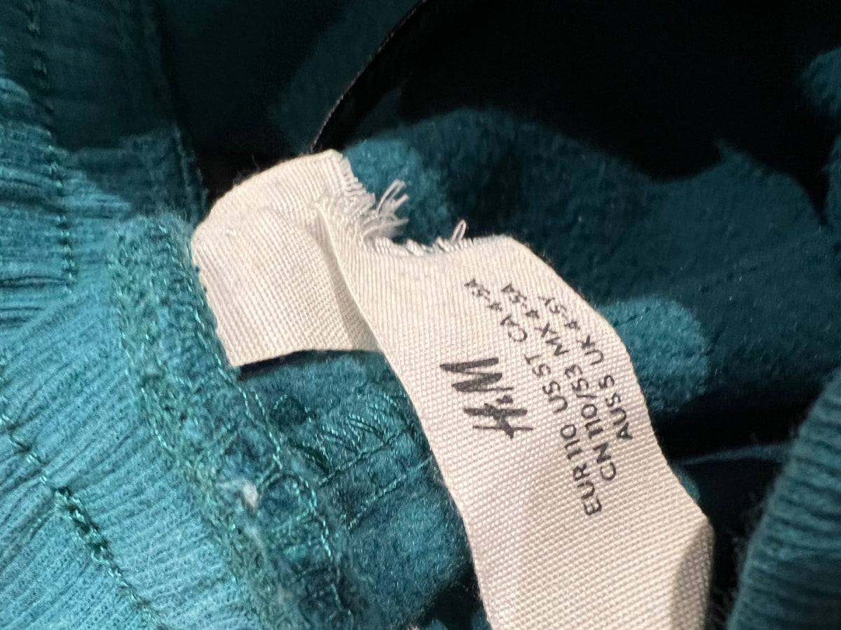 H&M Byxor 110 Turkos (borstad insida)