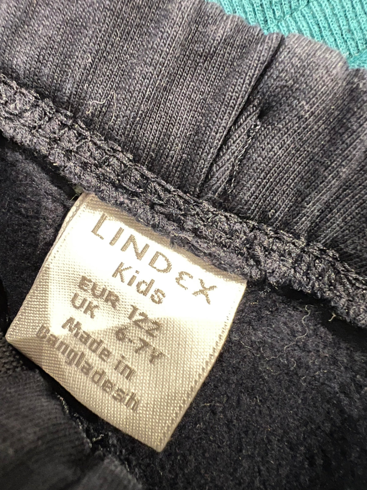 Lindex Byxor 122 Mörkblå (borstad insida)