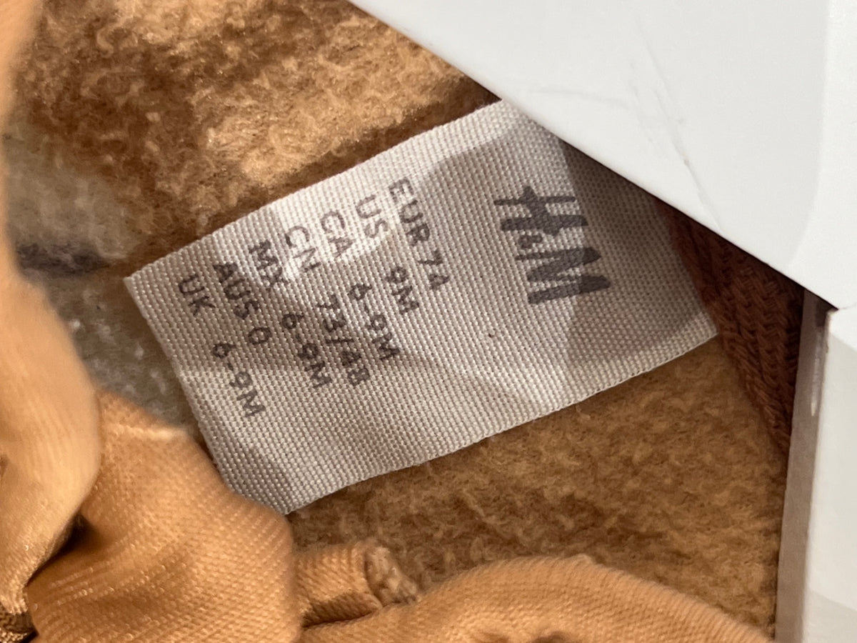 H&M Fleecetröja 74 Brun/Hundar