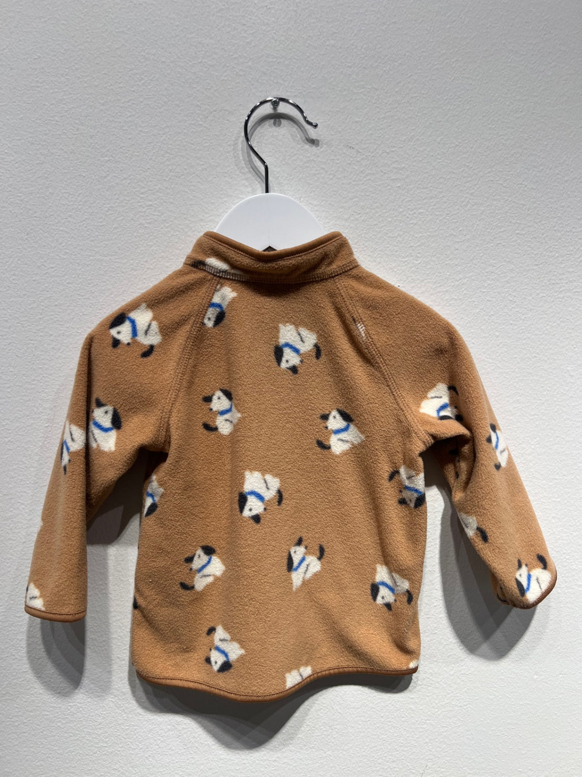 H&M Fleecetröja 74 Brun/Hundar