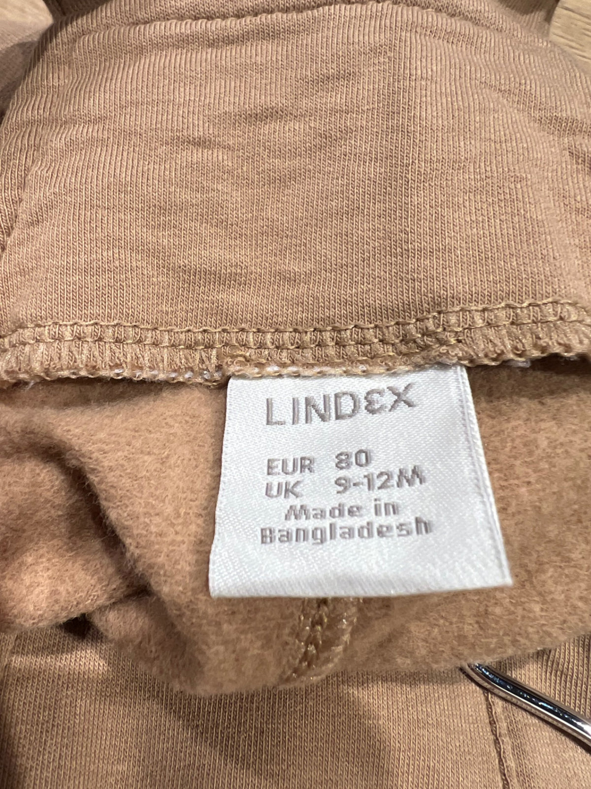 Lindex Hängselbyxor borstad insida 80 Brun