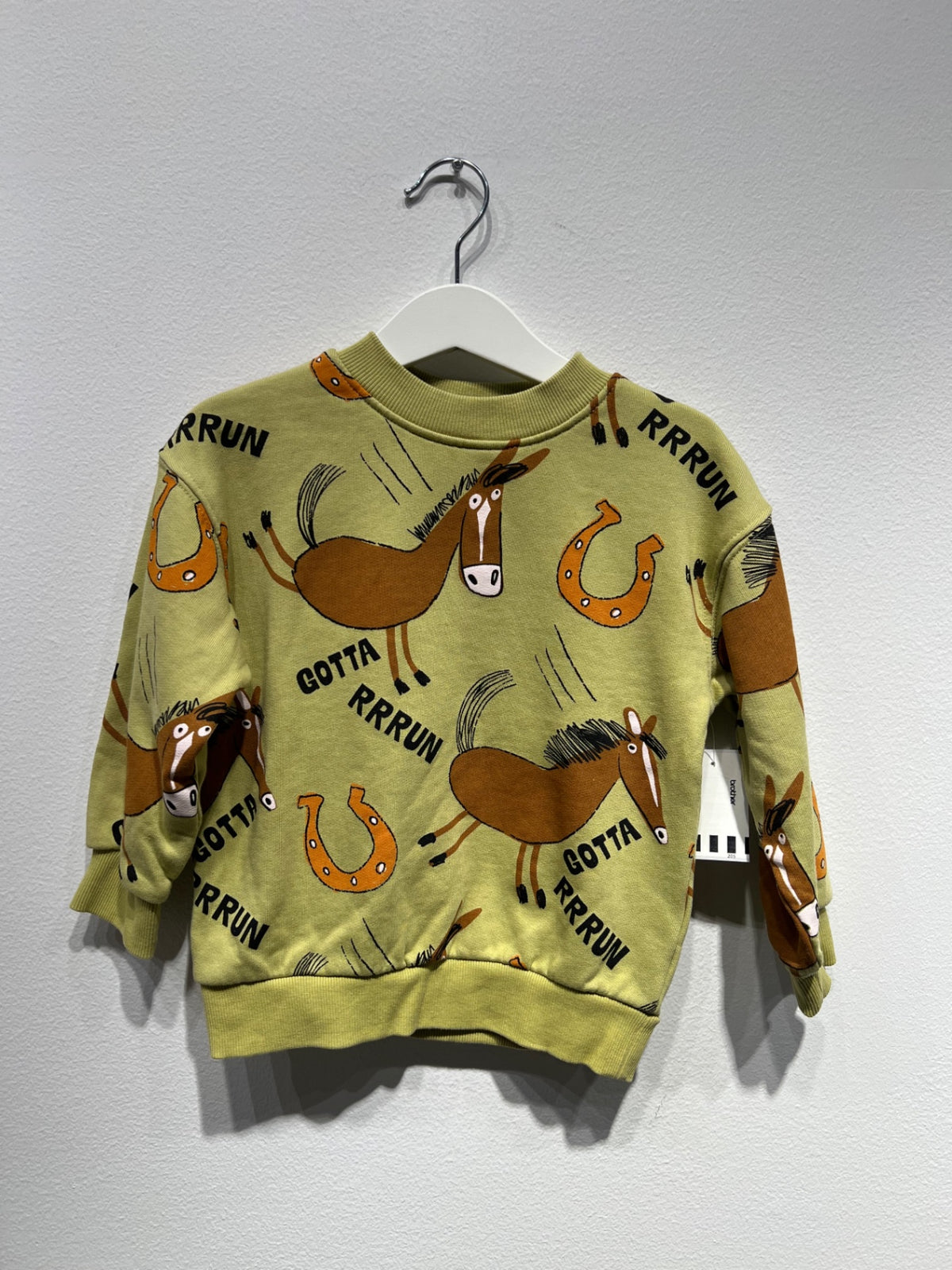 H&M Sweatshirt 98/104 Grön/Häst