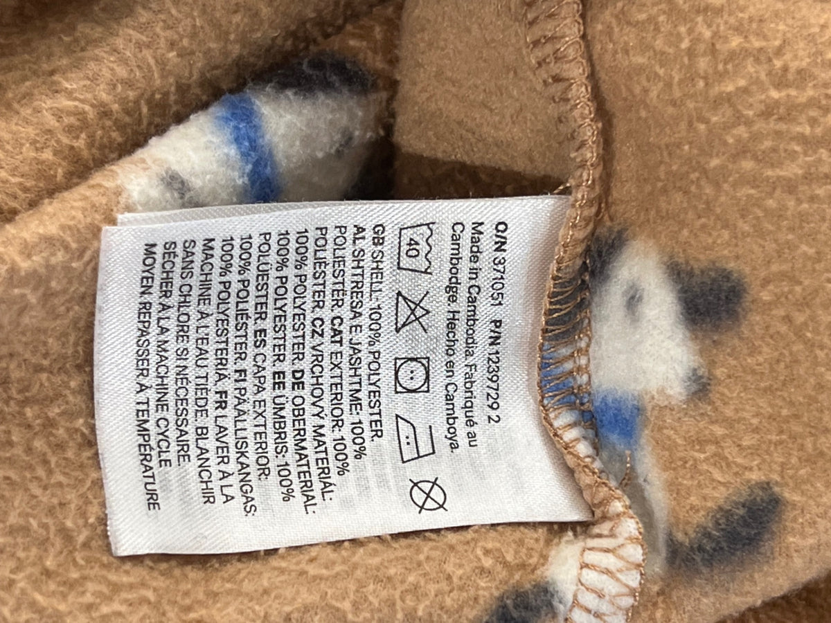 H&M Fleecetröja 74 Brun/Hundar