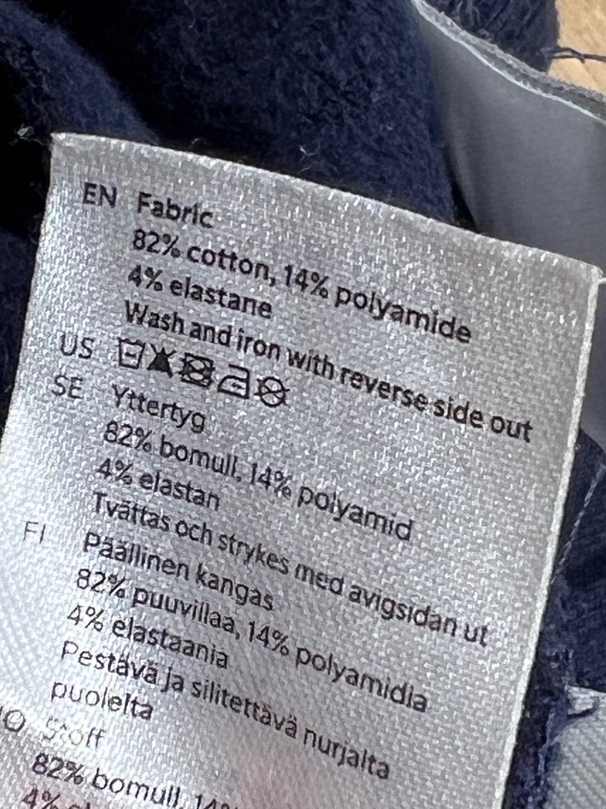 Lindex Borstade leggings 122 Mörkblå