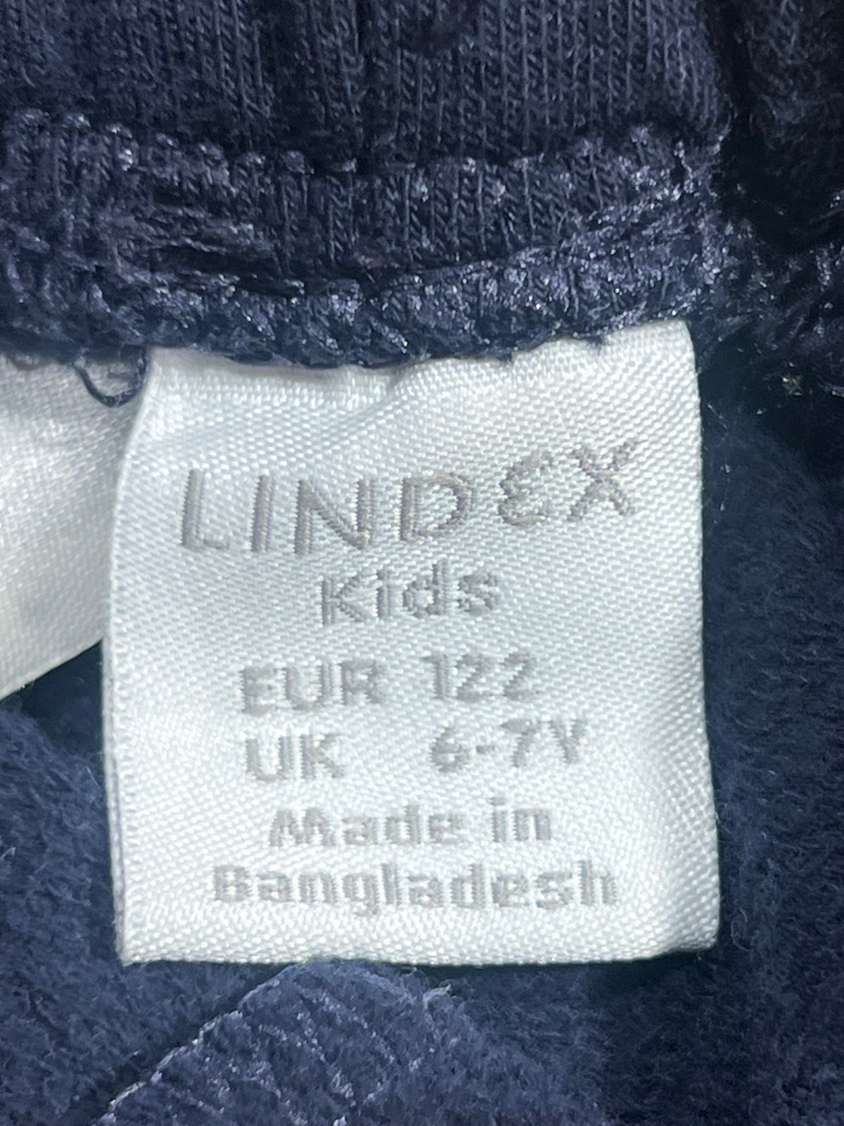 Lindex Borstade leggings 122 Mörkblå