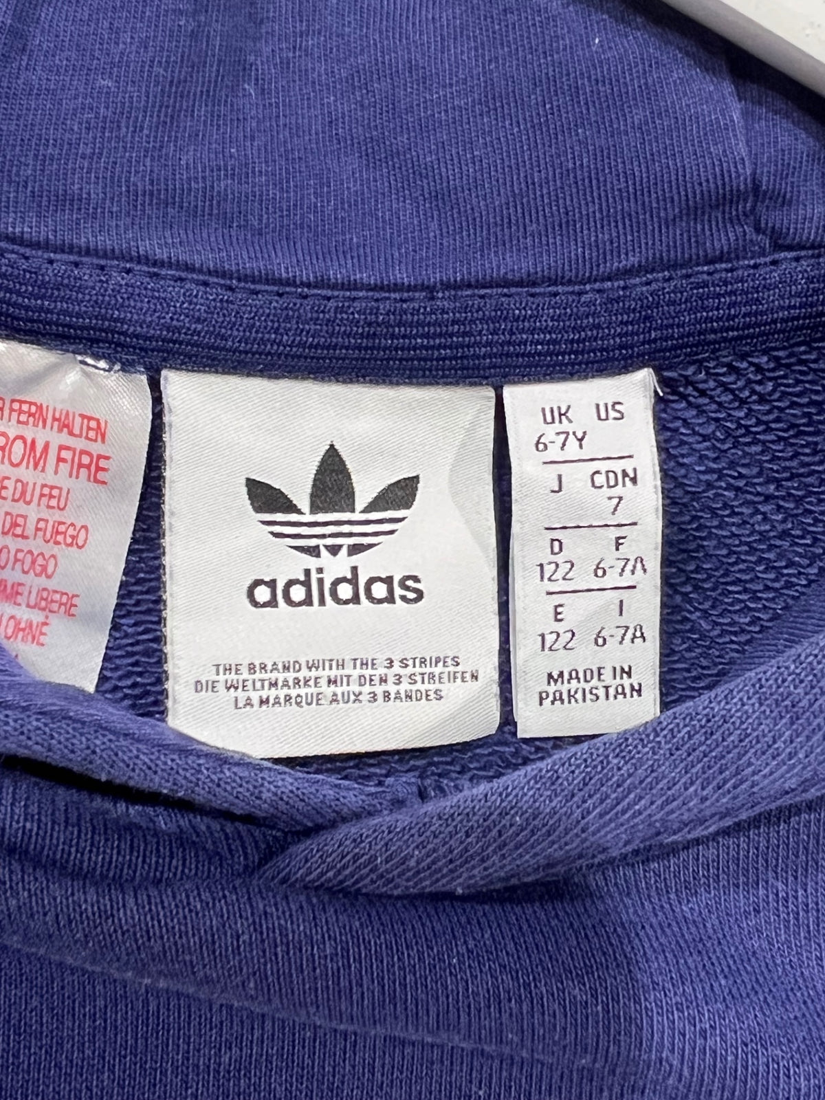 Adidas Hoodie 122 Blå
